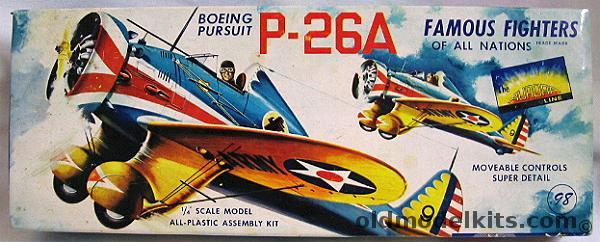 Aurora 1/43 Boeing P-26A Peashooter, 115-98 plastic model kit